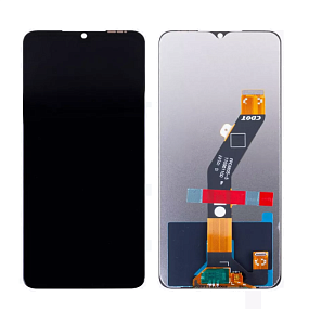 Дисплей для телефона Itel A60s/A60 (A662LM/A662L) в сборе с тачскрином Черный
