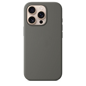 Кейс iPhone 16 Pro Silicone Case без логотипа (№026) светло-серый