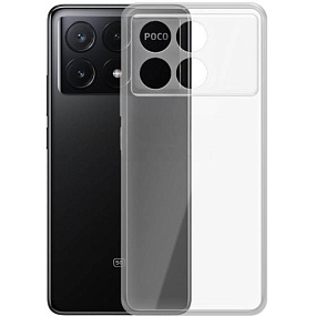 Силиконовый чехол Xiaomi Poco F6 Pro прозрачный