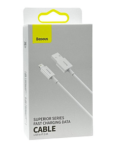 Дата кабель lightning - USB Baseus Superior (CALYS-C02) 2м 2.4A белый