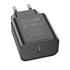 СЗУ-Type-C Borofone BA71A 1 выход PD20W 3A черный