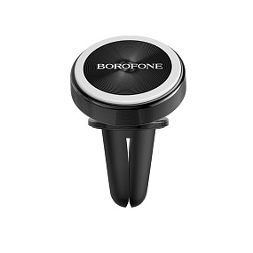 Автодержатель Borofone BH6 (магнит, воздуховод, металл) черный(УЦЕНКА)тех.пак